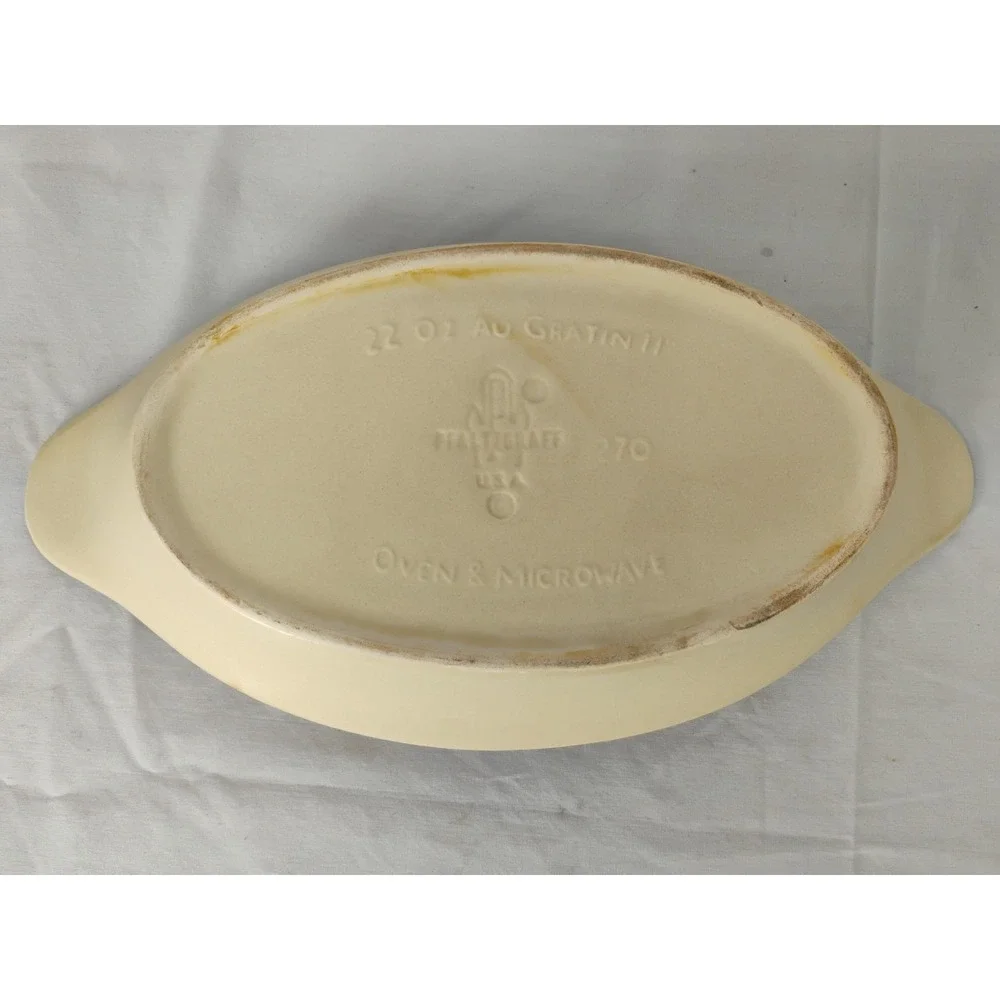 Vintage Pfaltzgraff Village Au Gratin #270 Dish Plate‎ Platter